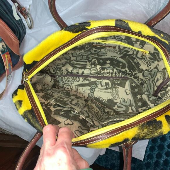 VINTAGE FRED SEGAL GRAFFITI ART MULTIMEDIA MUSIC PEACE LOVE THEME BOWLING BAG - Picture 11 of 14